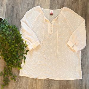 Matilda Jane Tapioca Blouse Swiss Dot Shirt